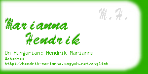 marianna hendrik business card